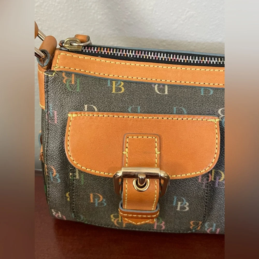 Dooney and Bourke Multicolor Signature Hobo Shoulder Bag - Picture 4 of 16